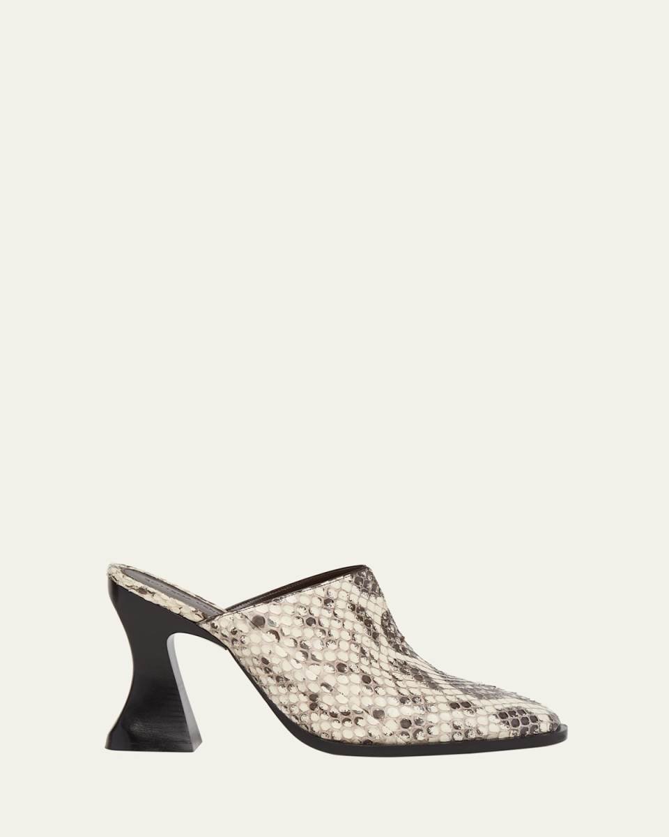 Cha Cha Anaconda Snakeskin Mules